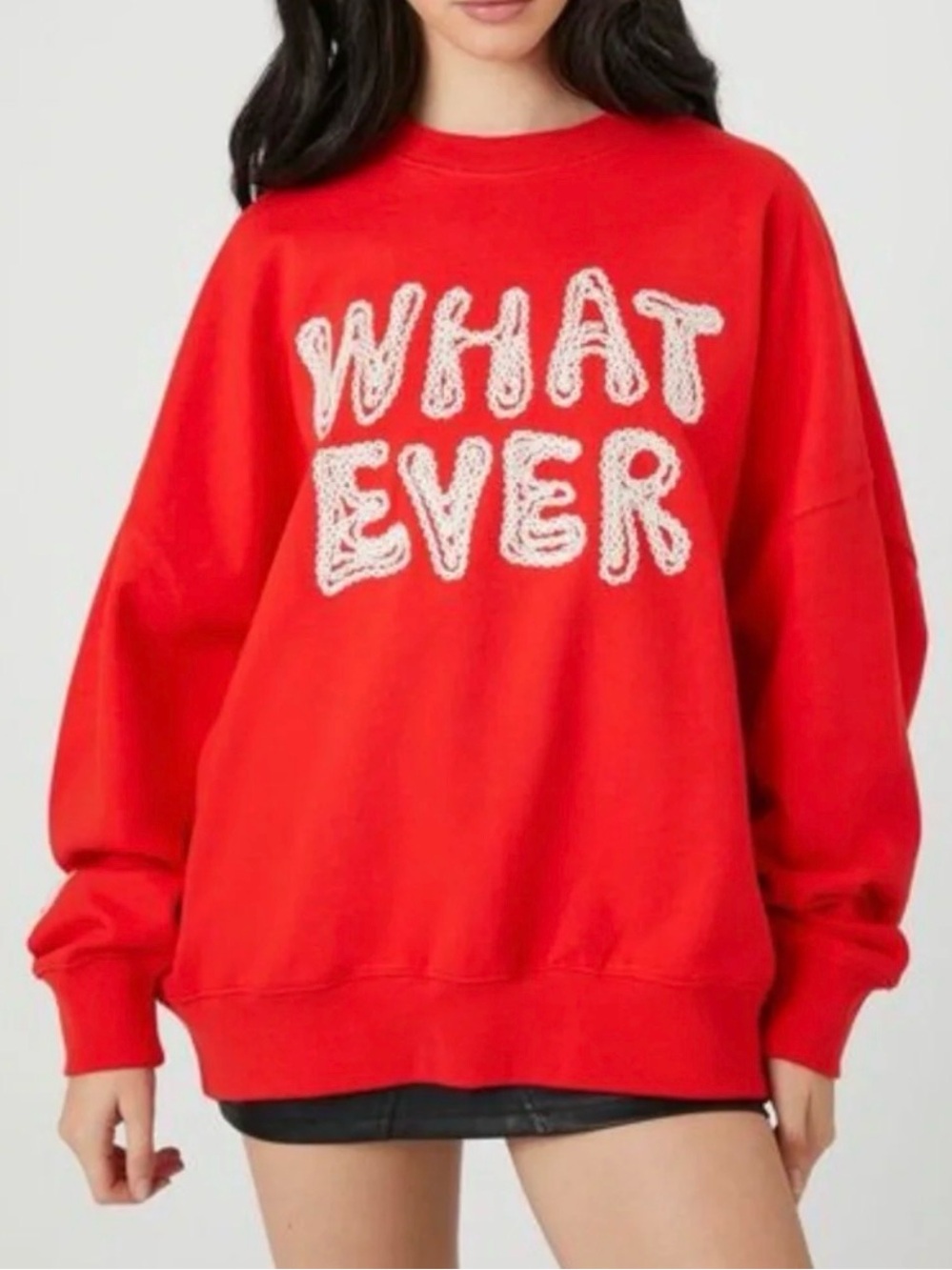 Forever 21 | Embroidered Whatever Sweatshirt, L
